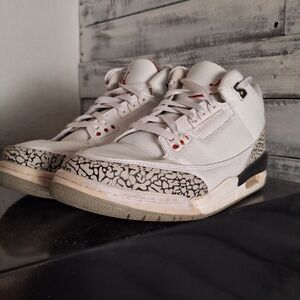 Jordan White and Black Athletic Shoes